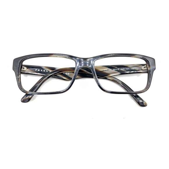 Prada VPR 16M EAR-1O1 Blue Brown Horn Eyeglasses Frames 55-16 140 Italy Designer - Picture 12 of 12